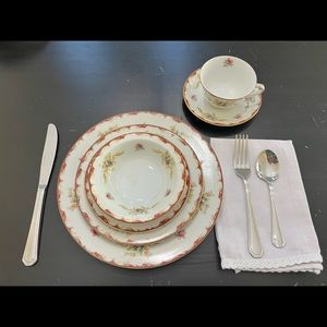 Wembley by Harmony House vintage fine bone china- service for at least 12 + more